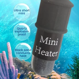 Close-up view of the 10W mini aquarium heater