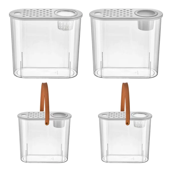 Clear table fish bowl used as a decorative item on a desk
