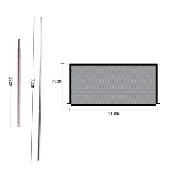 Pet Dog Gate Ingenious Mesh Dog Fence For Indoor and Outdoor Safe Pet Dog gate Safety Enclosure Pet Barrier Fences Pet