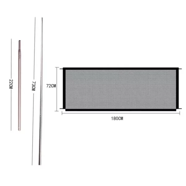 Pet Dog Gate Ingenious Mesh Dog Fence For Indoor and Outdoor Safe Pet Dog gate Safety Enclosure Pet Barrier Fences Pet
