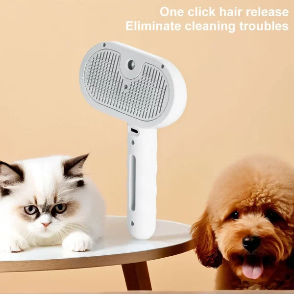 Close-up of the steam spray nozzle on the Cat Steam Brush