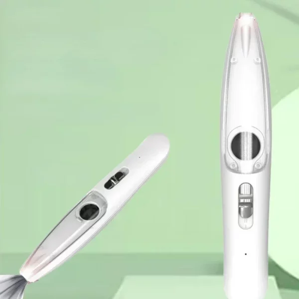 Close-up of the ceramic cutter head on the pet hair grooming machine