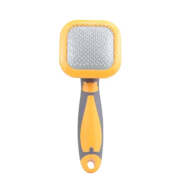 Demonstration of the self-cleaning button retracting the bristles.