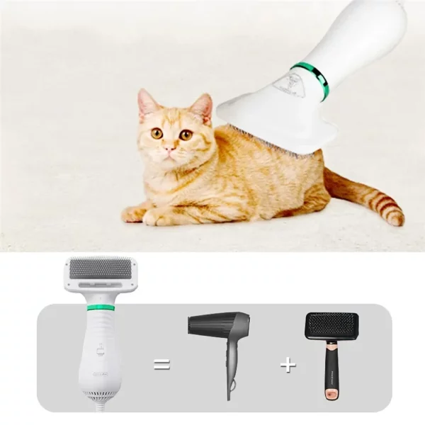 Ergonomic handle of the pet grooming dryer
