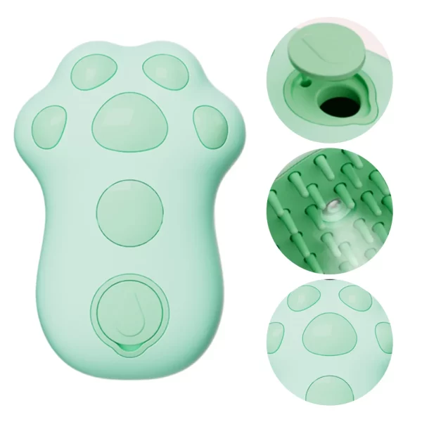 Pet hair remover brush in a grooming kit setup