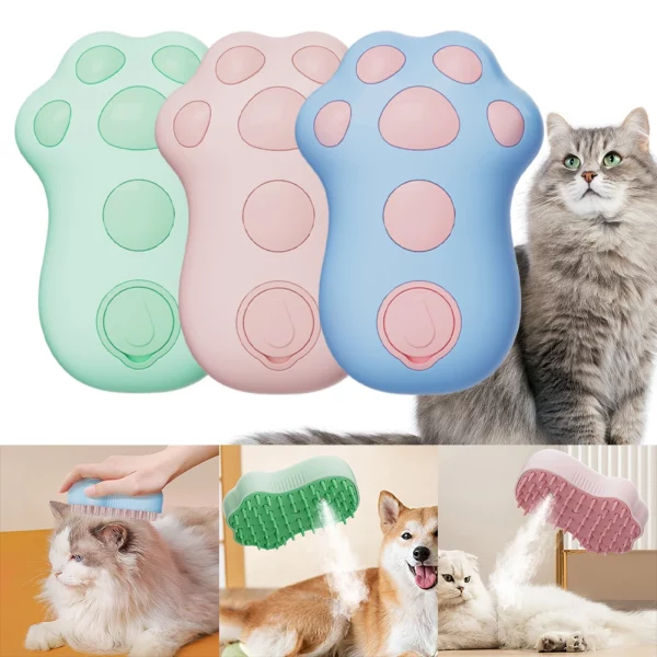 3-in-1 cat steam brush, charging port detail